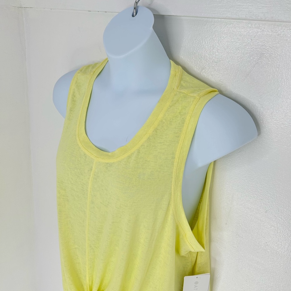 Athleta NWT Breezy Twist‎ Tank Top Size 3X Yellow Lightweight NEW Athleisure - Picture 4 of 14